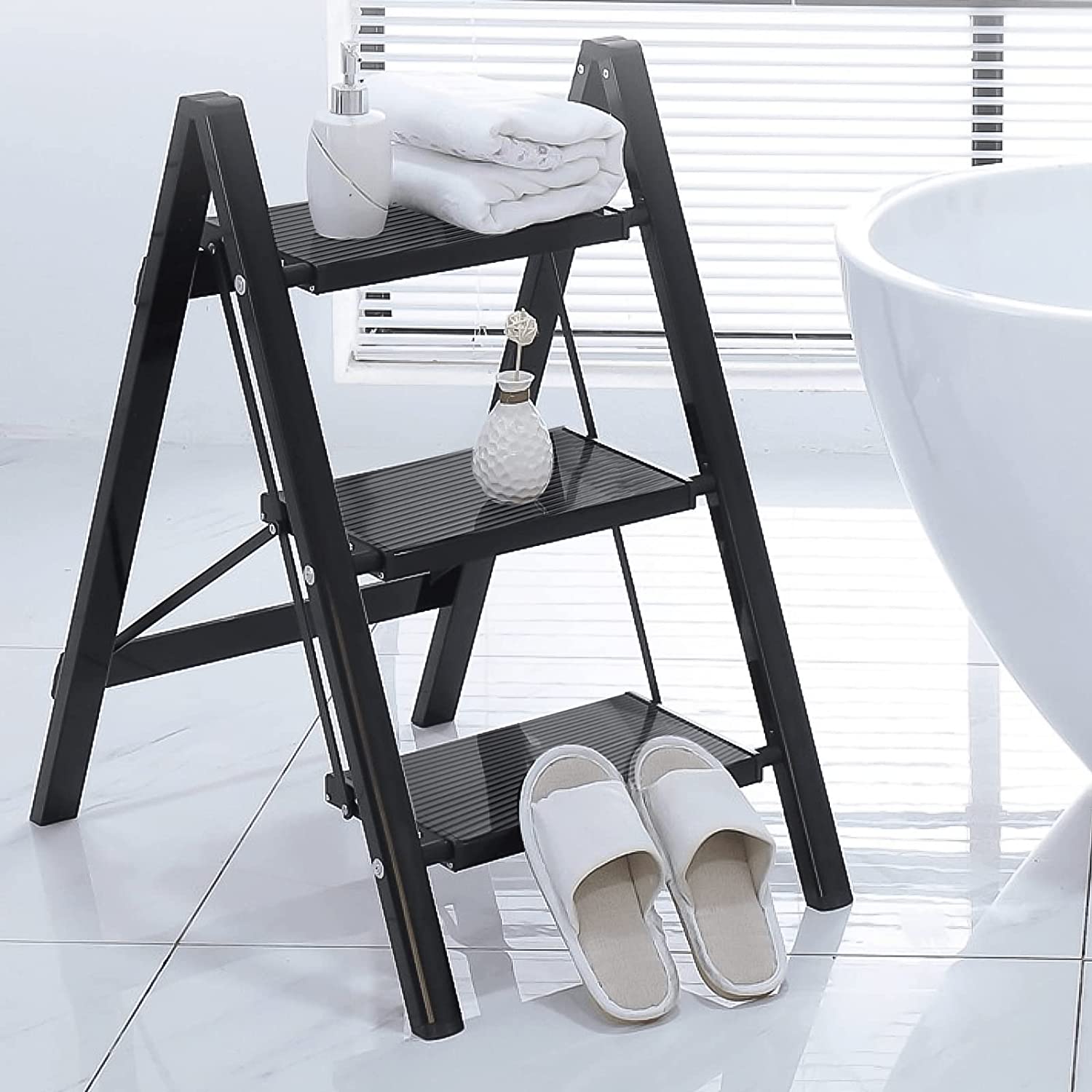 3 Step Folding Aluminum Step Ladder