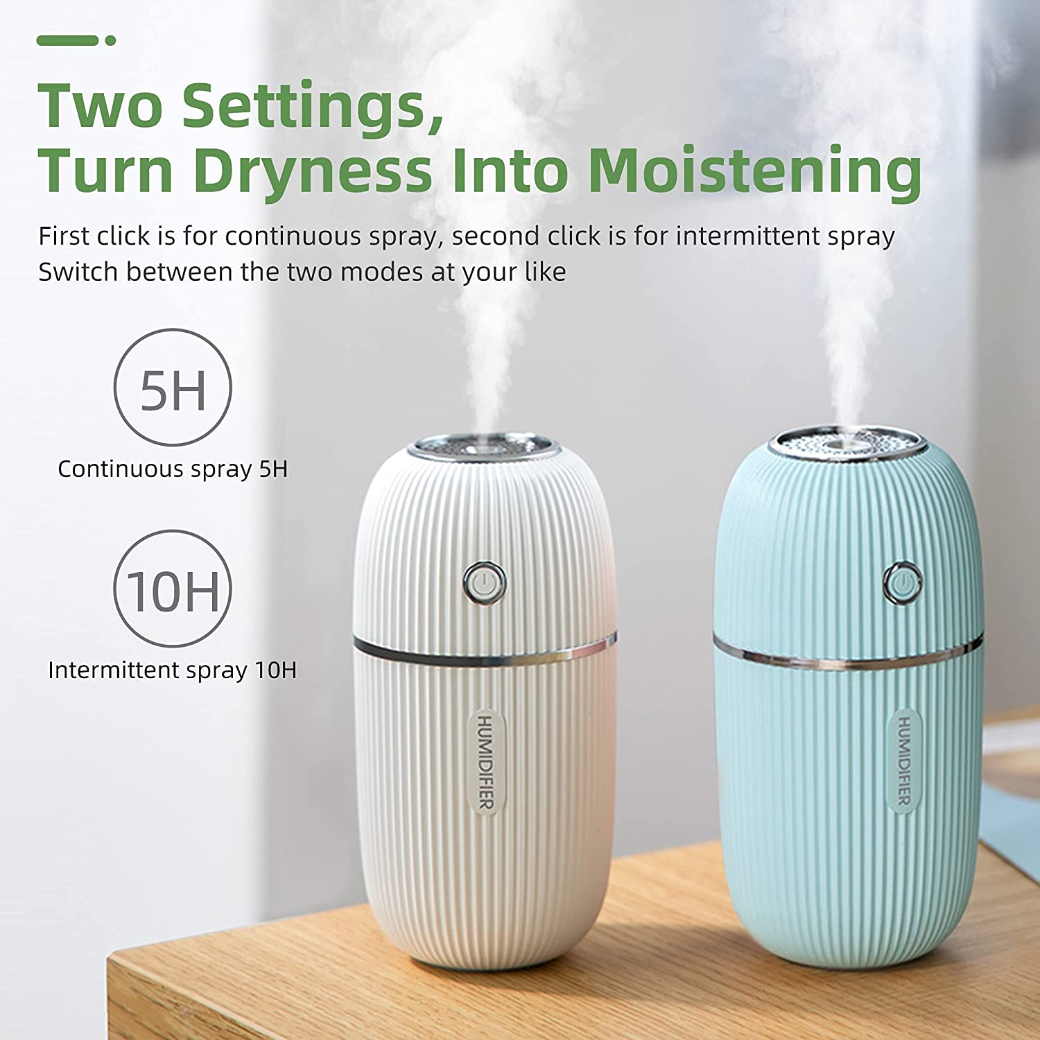 300ml Cool Mist Humidifiers