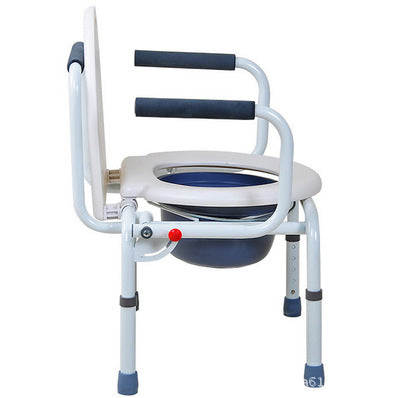 Thickened old people with disabilities sit large stool, old people's toilet chair, pregnant women's mobile toilet, bathroom stool
