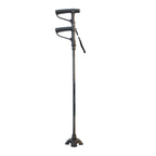 Multi functional folding double handle elderly crutches aluminum alloy with light elderly walking stick four legged walking stick
