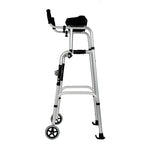 Double arm walking aid for the elderly, aluminum alloy walking aid for the disabled, fitness equipment