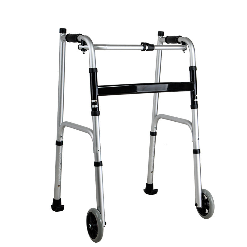 Double arm walking aid for the elderly, aluminum alloy walking aid for the disabled, fitness equipment