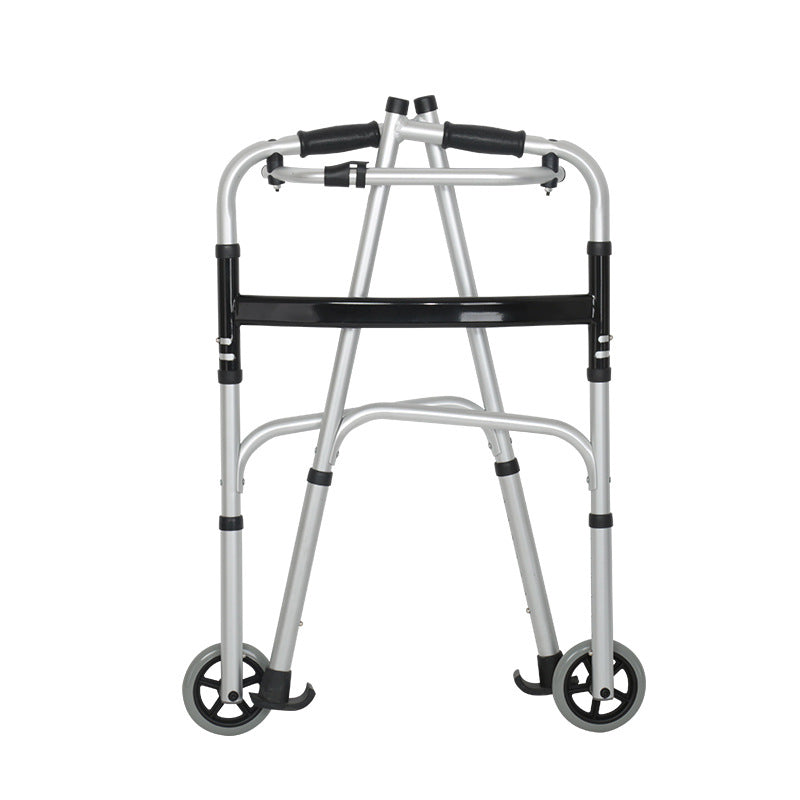 Double arm walking aid for the elderly, aluminum alloy walking aid for the disabled, fitness equipment