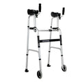Double arm walking aid for the elderly, aluminum alloy walking aid for the disabled, fitness equipment