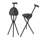 Folding aluminum alloy crutch stool dual-purpose crutch three leg crutch thickened portable three leg crutch chair