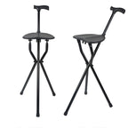 Folding aluminum alloy crutch stool dual-purpose crutch three leg crutch thickened portable three leg crutch chair
