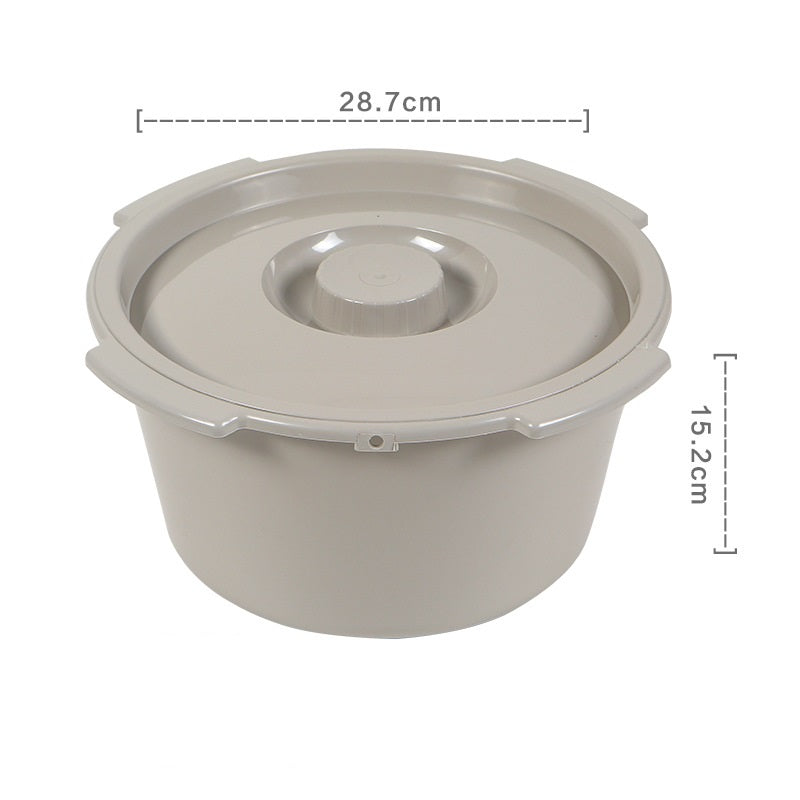 Thickened elderly pregnant women's toilet chair with cover, toilet chair accessories, plastic bedpan