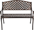 Antique Bronze Cast Aluminum Patio Bench