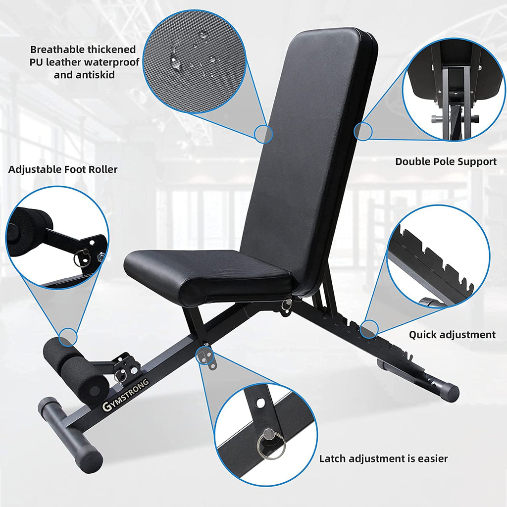 GYMSTRONG Home Adjustable Gym Workout Bench