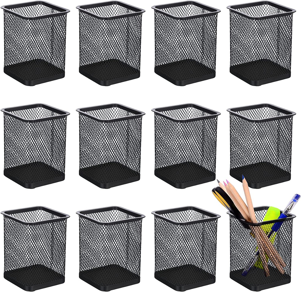EASYVIBE 12 Pack Metal Pen Holder