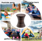 Adjustable Outdoor Cool Bar Rattan Table for Party Pool Use