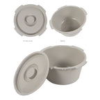 Thickened elderly pregnant women's toilet chair with cover, toilet chair accessories, plastic bedpan