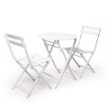 Minimlist Outdoor Folding Iron Chairs and Table Set