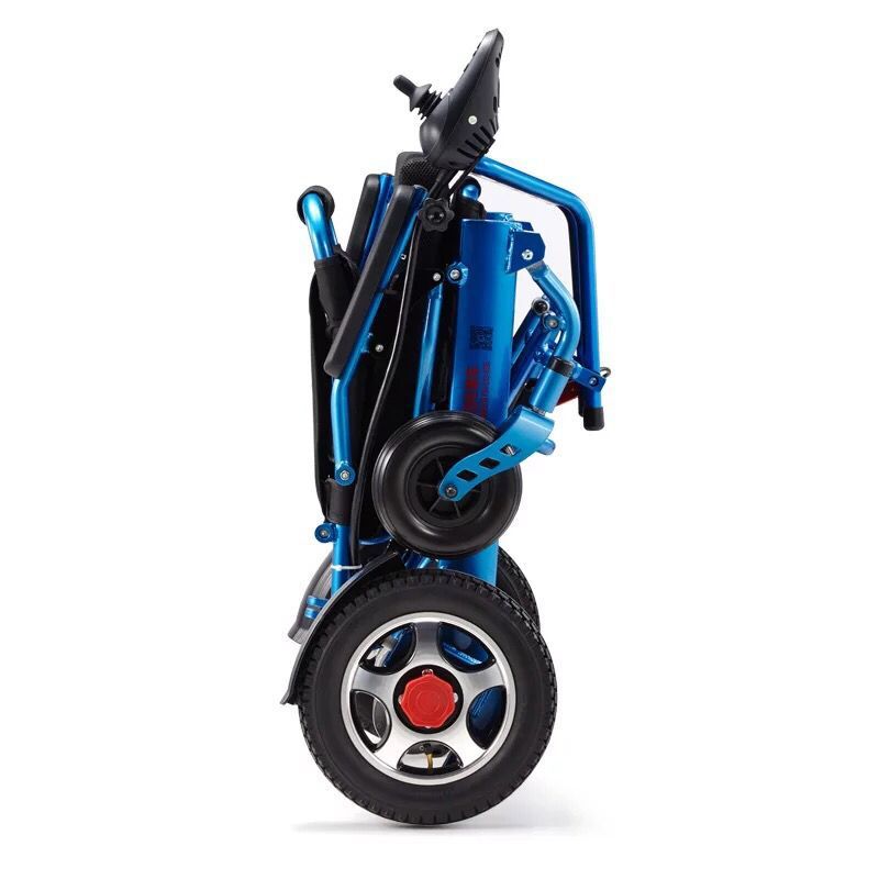 Foldable Electric Wheelchair- Light weight aluminum with lithium battery