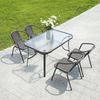 Balcony Outdoor Tables And Chairs Rattan Tables And Chairs Coffee Shop Milk Tea Shop Combined Tables And Chairs Three Piece Set