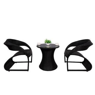 Balcony Outdoor Tables And Chairs Household Designer Garden Teng Chair Cafe Rattan Woven Leisure Rattan Chair Three Piece Set