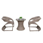 Balcony Outdoor Tables And Chairs Household Designer Garden Teng Chair Cafe Rattan Woven Leisure Rattan Chair Three Piece Set
