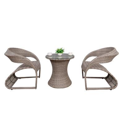 Balcony Outdoor Tables And Chairs Household Designer Garden Teng Chair Cafe Rattan Woven Leisure Rattan Chair Three Piece Set
