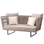 Rattan Thinking Nordic Outdoor Furniture Pure Manual Rattan Courtyard Furniture Balcony Outdoor Milk Tea Shop Rattan Sofa
