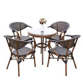 Outdoor Rattan Chair Courtyard Combination Outdoor Cafe Outdoor Courtyard Rattan Table And Chair Balcony Bar Table And Chair Three Piece Set
