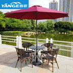 Outdoor Rattan Chair Courtyard Combination Outdoor Cafe Outdoor Courtyard Rattan Table And Chair Balcony Bar Table And Chair Three Piece Set