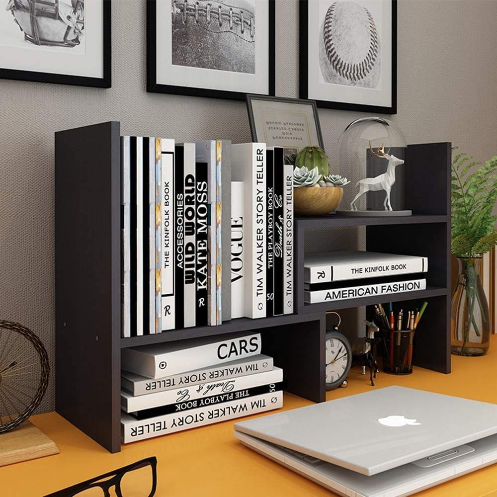 Black Adjustable Mini Bookshelf