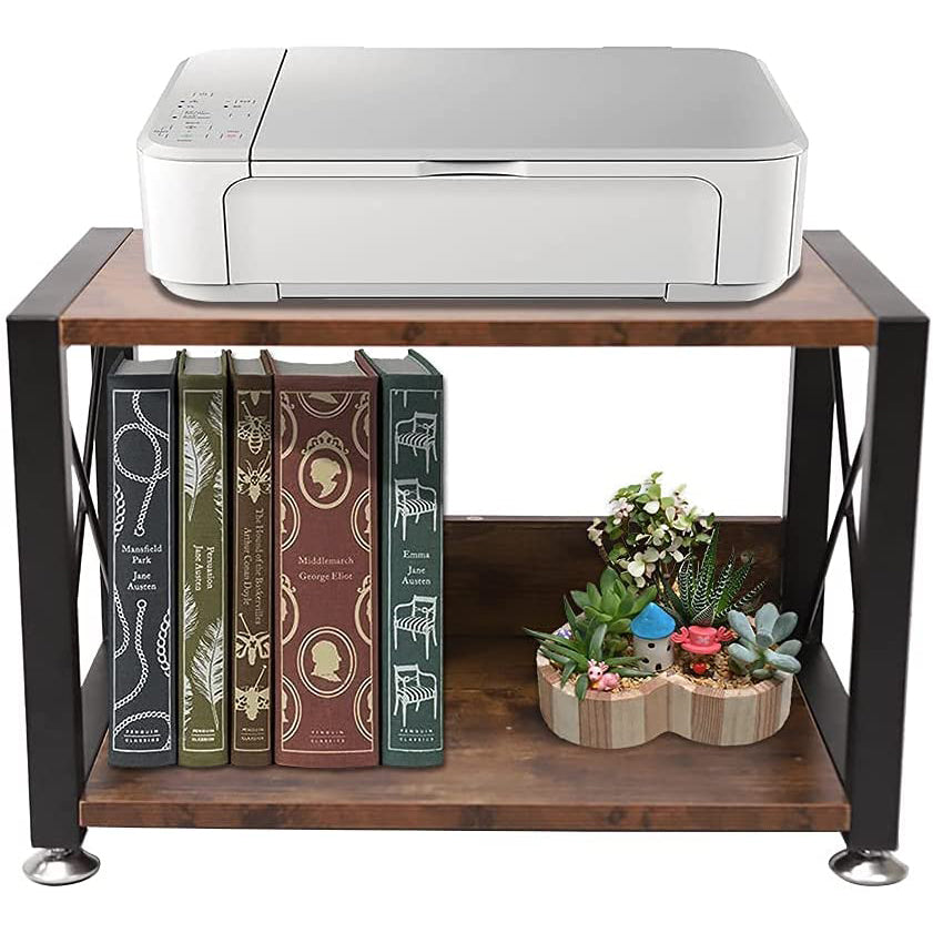 Red Brown Adjustable Mini Bookshelf