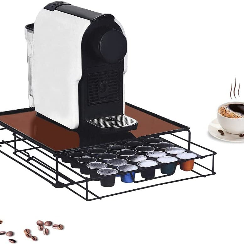 Black Metal 40 Coffee Pod Holder
