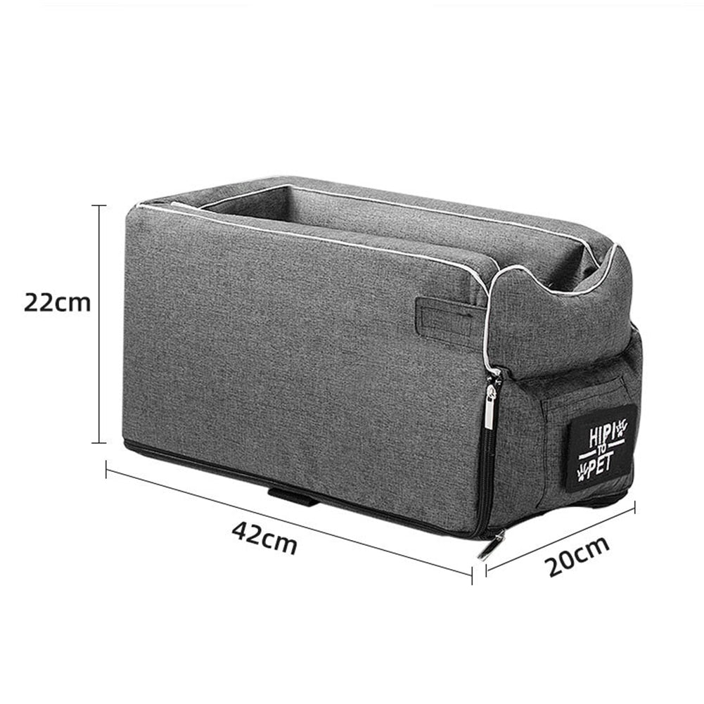 Grey Car Seat for Pets