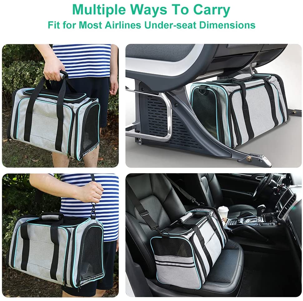 Cat/Dog Carrier with Removable Fleece Pad