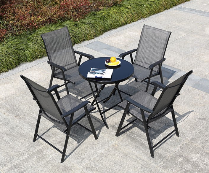 Outdoor Folding Rattan Chairs and Table