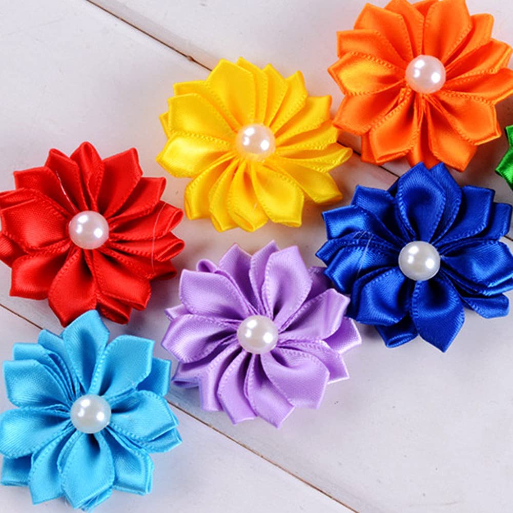 Dog Hair Bows Random Color 20 Pieces