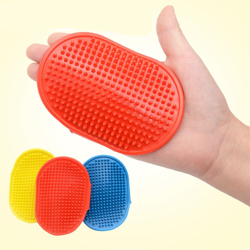 Fashion Rubber Pet Bath Brush Environmental Protection Silicone Glove for Pet Massage Pet Grooming Glove Dogs Cats Pet  supplies|Grooming Glove|
