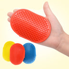 Fashion Rubber Pet Bath Brush Environmental Protection Silicone Glove for Pet Massage Pet Grooming Glove Dogs Cats Pet  supplies|Grooming Glove|