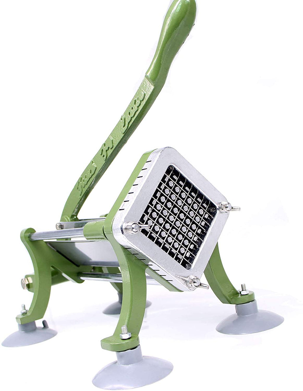 French Fry Cutter Commercial Potato Slicer with Suction Feet Complete Set