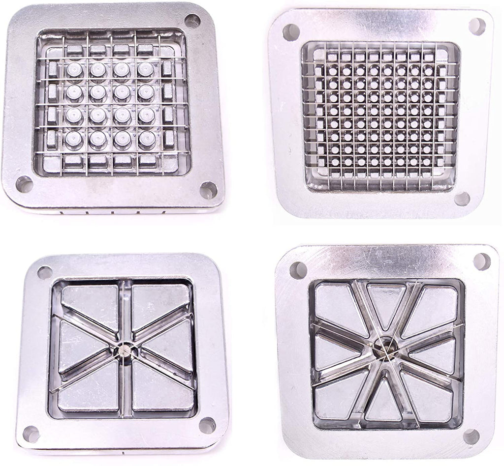 French Fry Cutter Commercial Potato Slicer with Suction Feet Complete Set