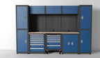 Metal Steel Rolling Garage Series Storage Combination Tools Cabinet Workbench For Tools Storage Factory And Garage Use