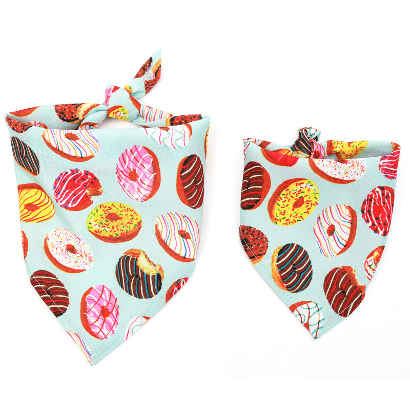Fashion Design Pet Wholesale Custom Logo Printed Dog Bandana