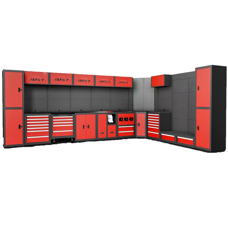 Metal Steel Rolling Garage Series Storage Combination Tools Cabinet Workbench For Tools Storage Factory And Garage Use