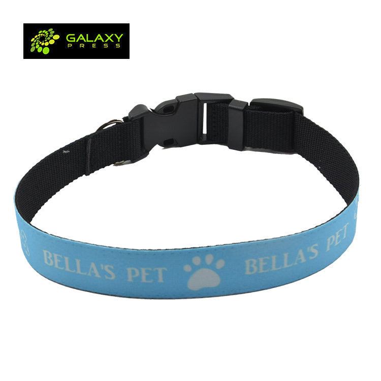 New Arrival Retractable Blanks Pet Collection Customized Sublimation Adjustable Dog Collar-l
