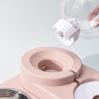 Pet Cat Dog Food Drinking Water Dispenser Pet Dog Cat Double Bowls Feeder Food Water Drink Dispenser Automatic Pet Feeder
