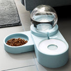 Pet Cat Dog Food Drinking Water Dispenser Pet Dog Cat Double Bowls Feeder Food Water Drink Dispenser Automatic Pet Feeder