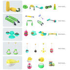 Interactive Puzzle Training Turntable Windmill Scratching Whirling Toys For Cats
