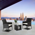 Outdoor Furniture Set Patio Garden Rattan Chairs & Table Combination