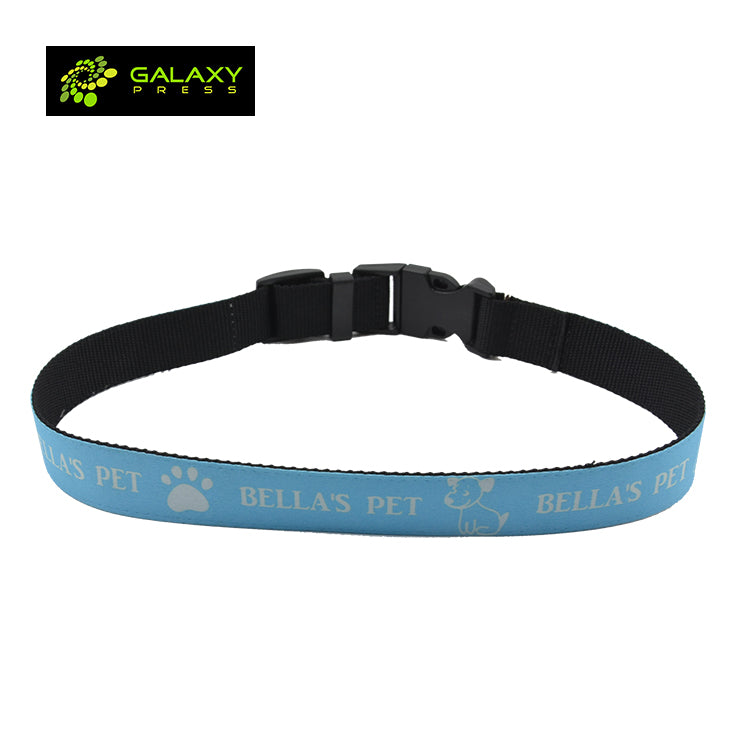 New Arrival Retractable Blanks Pet Collection Customized Sublimation Adjustable Dog Collar-l