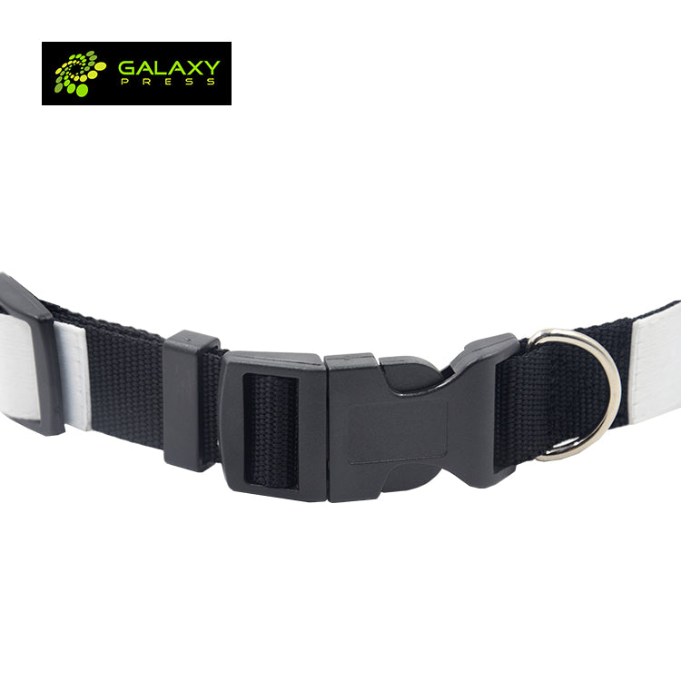 New Arrival Retractable Blanks Pet Collection Customized Sublimation Adjustable Dog Collar-l