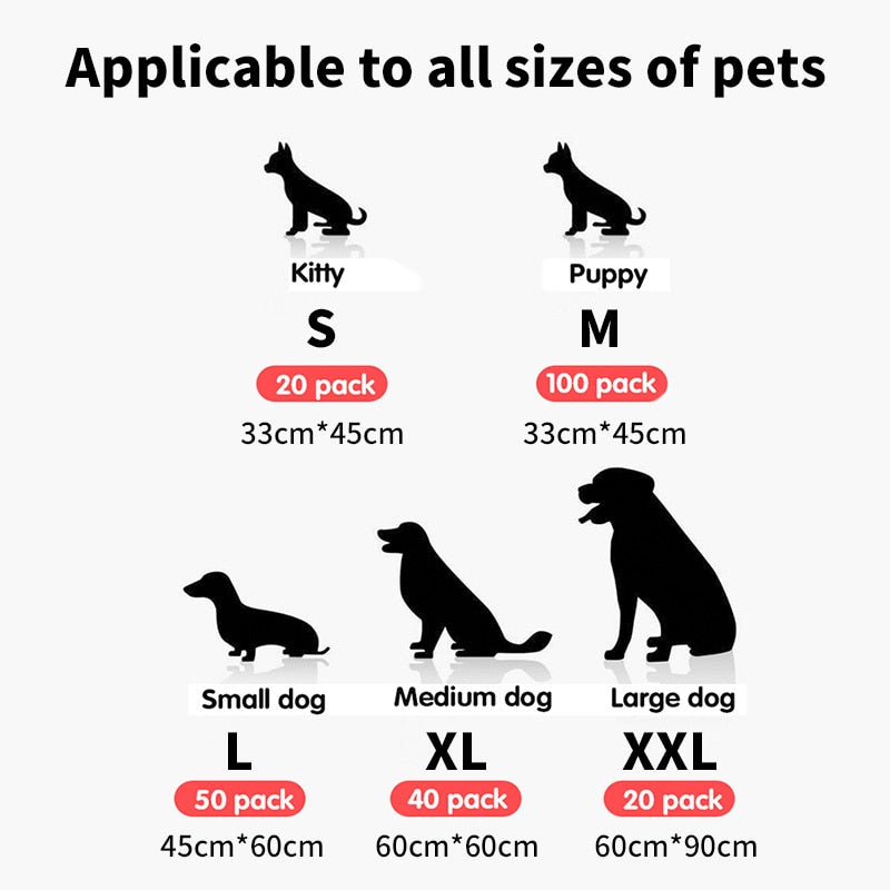 HOOPET Pet Training Pads Super Absorbent Diaper for Dogs Dog and Puppy Leak proof Pee Pads with Quick dry Surface Dog Products|Litter Boxes|