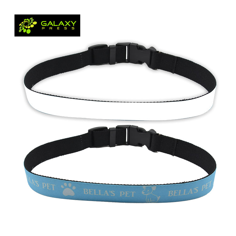 New Arrival Retractable Blanks Pet Collection Customized Sublimation Adjustable Dog Collar-l
