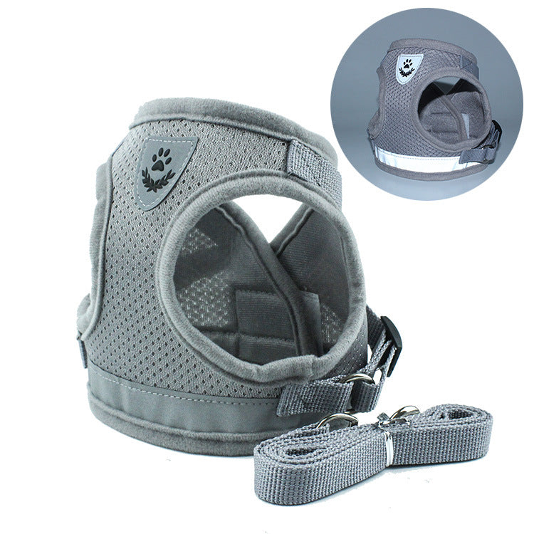 Custom Mesh Nylon Solid Pet Reflective Dog Harness