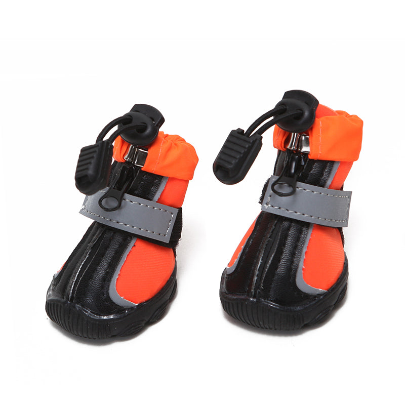 Lovoyager Waterproof Nylon Neoprene Reflective Dog Boots Comfortable Pet Shoes Dog Boots Waterproof